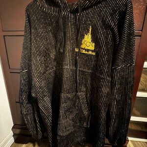 Disney Black and Gold Striped Hoodie